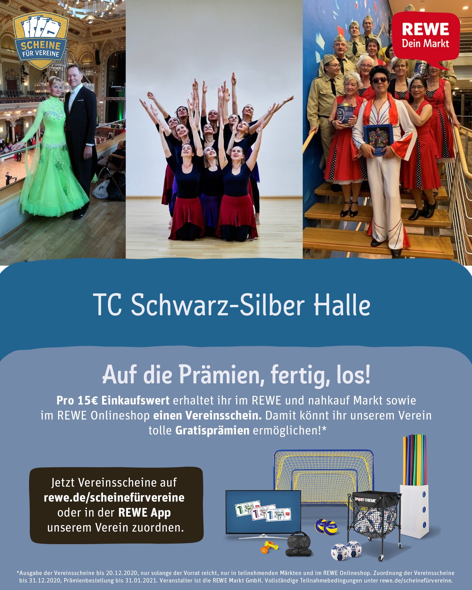 Tanzclub Scheine für Vereine